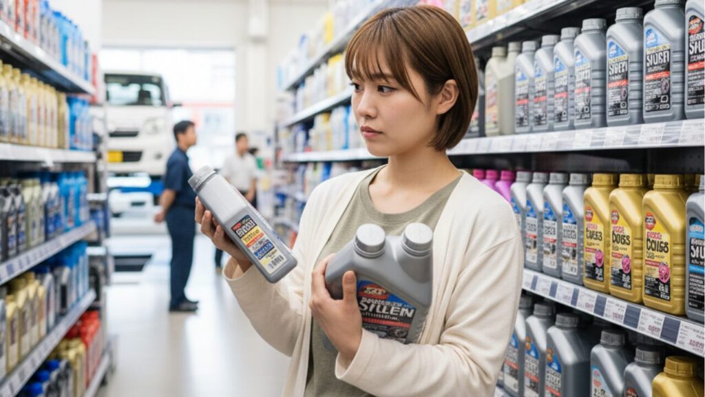 カー用品店でのオイル交換費用