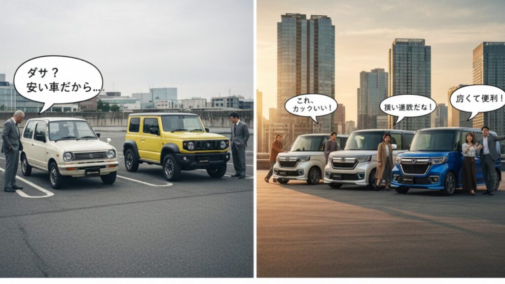 軽自動車が「ダサい」と言われた背景にある理由と見た目