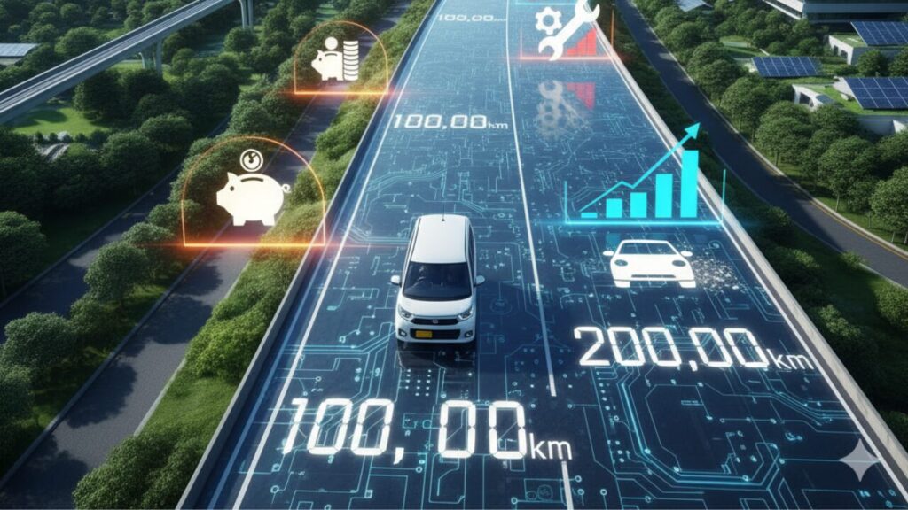 平均的な軽自動車の走行距離からみた寿命と経済的な節目