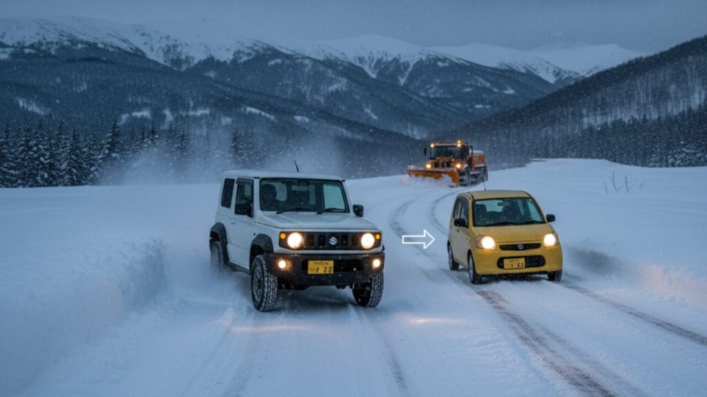 雪道に強い軽自動車の特徴と4WDを選ぶメリット