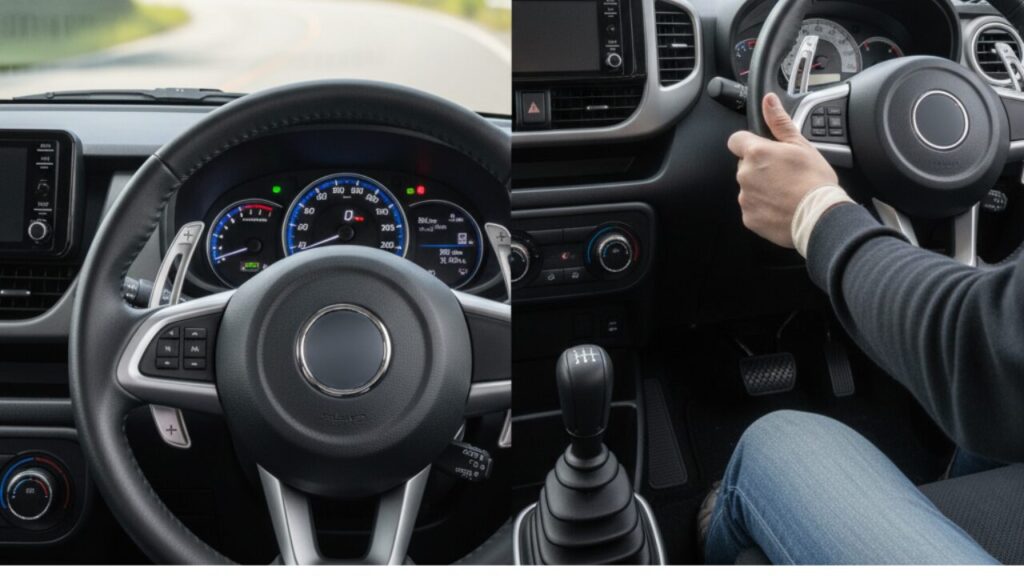 パドルシフトとMT（マニュアル）の違い