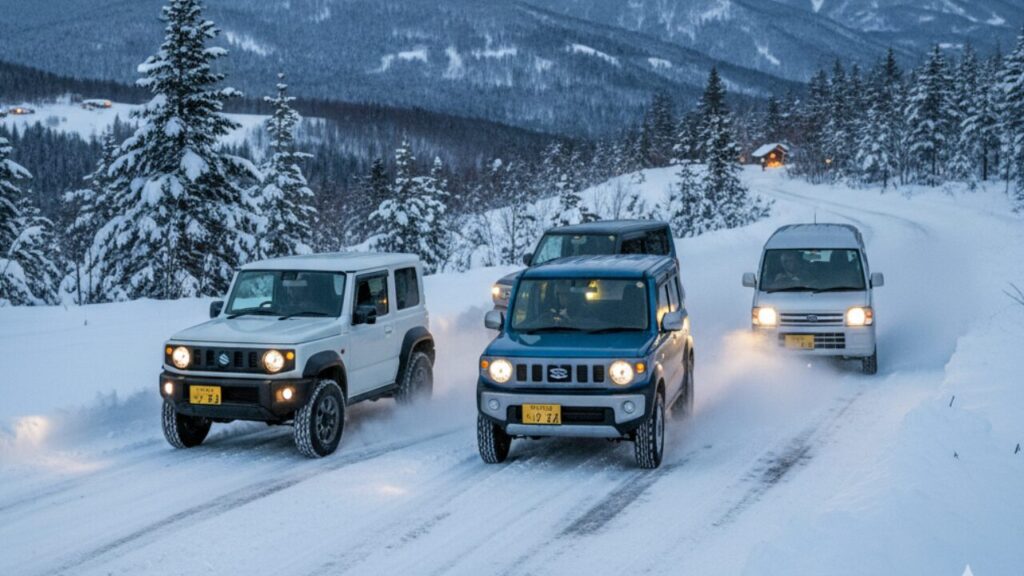 軽自動車で雪道走行を安全に行うための対策とおすすめ車種