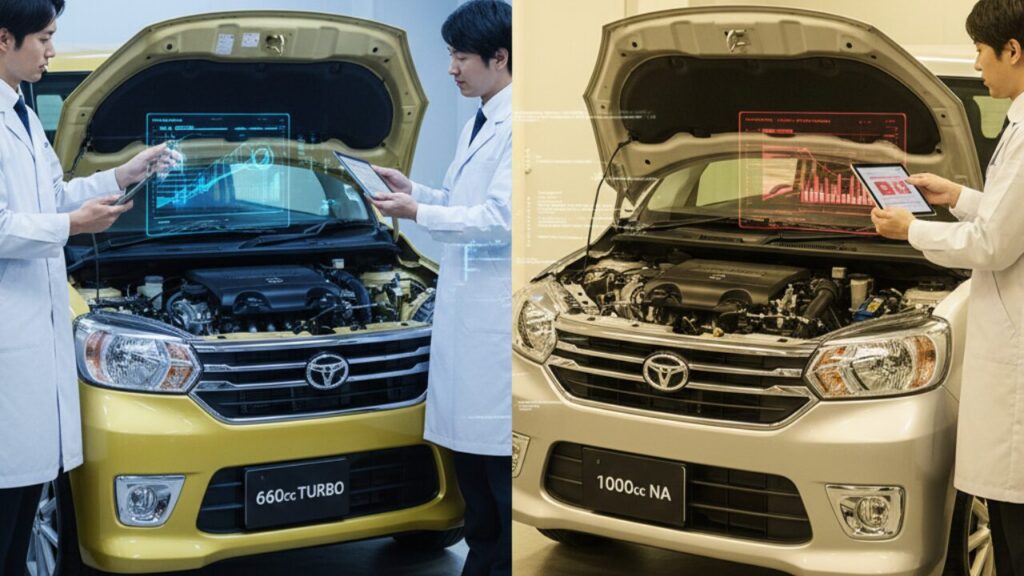 1000ccエンジンとの比較