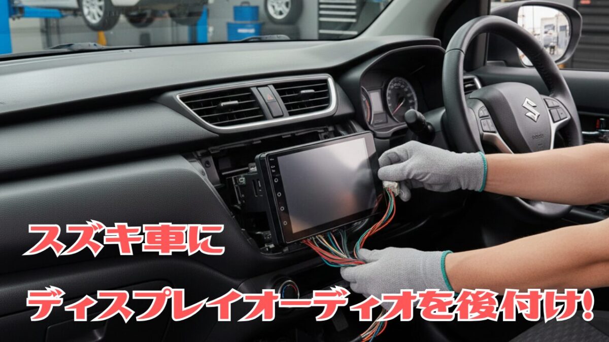 スズキ車にディスプレイオーディオ後付け！全方位モニターや工賃解説 