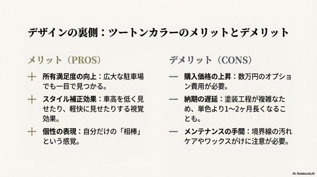 メリットだけでなく、コストや納期といったデメリットもしっかり理解しておきましょう。