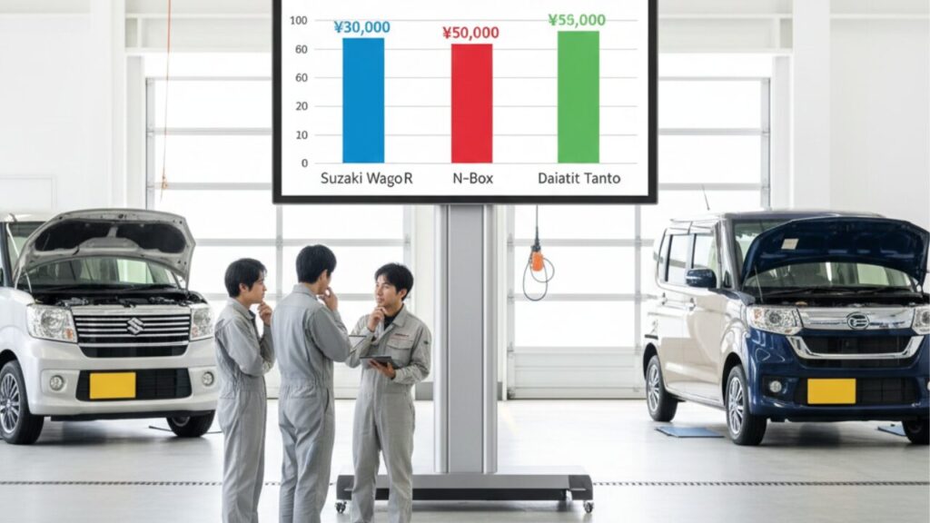 車種別の軽自動車ラジエーター交換費用