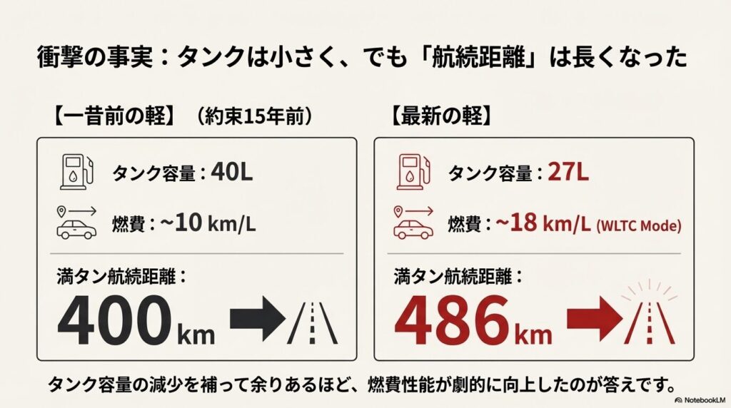 新旧軽自動車の航続距離シミュレーション
