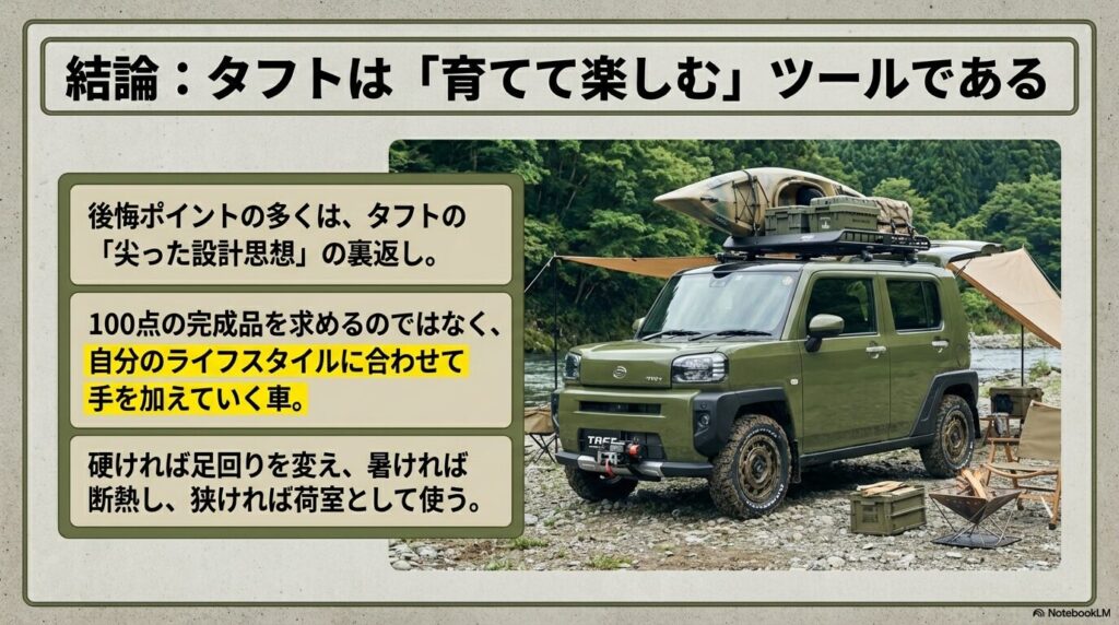 尖った設計思想を理解し、手を加えてライフスタイルに合わせる車の楽しみ方の提案