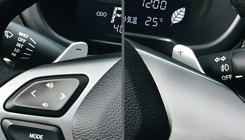 現行コペンのパドルシフト