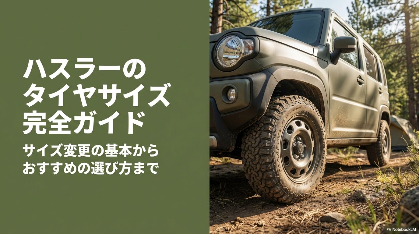 スズキ・ハスラーのタイヤサイズ変更や選び方を解説したガイド資料の表紙